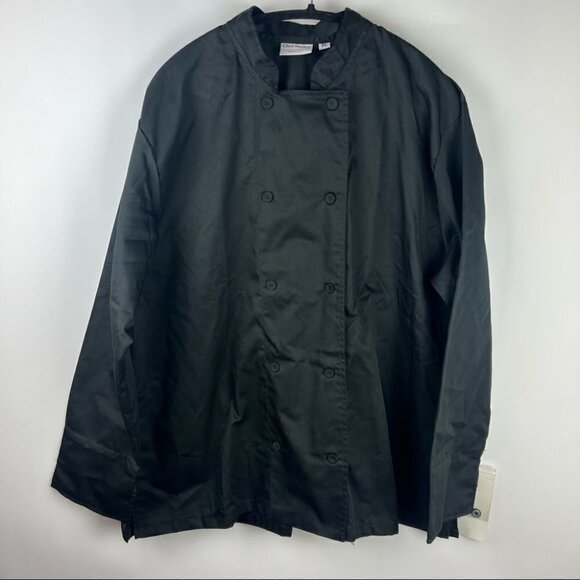 NWT - Chef Works, Women's Marbella Chef Coat In Black. Size: XL - Picture 1 of 8